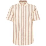 BLS HAFNIA Srajca 'Balboa 2' svetlo rjava / bela / off-bela | Shoptok.si