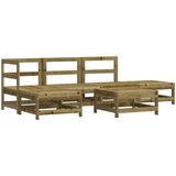  The Living Store Vrtna garnitura 6-delna impregnirana trdna borovina - Vrtna Sedežna Garnitura, (21452670) | Shoptok.si