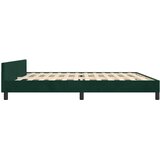 Okvir za krevet bez madraca tamnozeleni 200x200 cm baršunasti | shoptok.hr