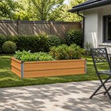  Povišeni vrtni krevet Prirodna 100 x 80 x 24 cm | shoptok.hr