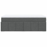 Okvir kreveta s oprugama i madrac tamnosivi 80x200cm od tkanine | shoptok.hr
