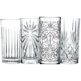 Set Mixology kozarec za vodo, sok 360-440ml / 4 kos / steklo, (21317835)