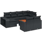 vidaXL 11-dijelni set vrtnih sofa od poliratana s jastucima crni | shoptok.hr