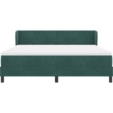 Box Postelja z vzmetnico Temno Zeleno 180x200 cm Žamet, (22051988) | Shoptok.si