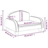  Otroški kavč rjav 50x40x30 cm umetno usnje, (21038265) | Shoptok.si