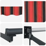 Tenda na uvlačenje narančasto-smeđa 3,5x2,5 m tkanina/aluminij | shoptok.hr