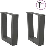  Noge za klub stolić V-oblika 2 kom antracit 30 x (30-31,3) cm čelik | shoptok.hr