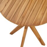 vidaXL vrtni bistro stol Ø70x75 cm čvrsta tikovina | shoptok.hr