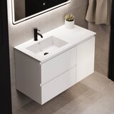 Kupaonski ormarić s umivaonikom HELSINKI 95 cm levi/beli | Eponuda.com