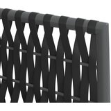  Vrtne stolice s jastucima 2 kom crne 54x61x83 cm od poliratana | shoptok.hr