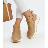 Gemre Brown wedge sneakers with rhinestones Ashleey | Shoptok.si