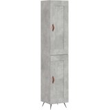 vidaXL Visoka komoda siva betona 34 5x34x180 cm od konstruiranog drva | shoptok.hr