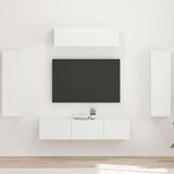 3 TV omarica 5 pcs Bela - - Bela - 65.4 - 31 x 29,5 x 100 cm - 2025-vidaXL-Uvoz_2 Cene