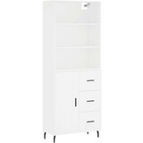  Visoka komoda bijela 69 5x34x180 cm konstruirano drvo | shoptok.hr