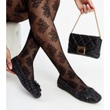 Gemre Black ballet flats with decorative flower Mateja | shoptok.hr