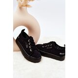 Kesi Openwork Sneakers Big Star JJ374011 Black Cijene