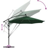  Senčnik Zelena 294 x 294 x 248 cm Poliester in aluminij, (5000187731) | Shoptok.si