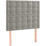  LED uzglavlje svjetlosivo 100x5x118/128 cm baršunasto | shoptok.hr