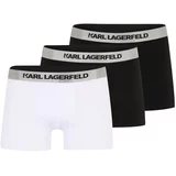 Karl Lagerfeld Bokserice siva / crna / bijela