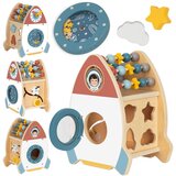 Tooky Toy drvena svemirska raketa sa 6 aktivnosti Cijene