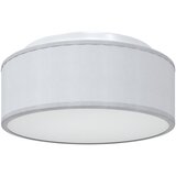 vidaXL stropna svetilka plitka siva Ø 30 cm tkanina E27, (22044572) | Shoptok.si