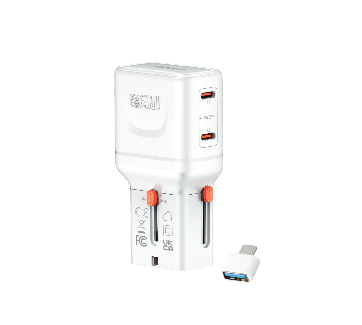 4smart Nomad Pocket svetovni potovalni adapter 65 W