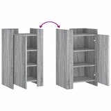  Komoda siva boja hrasta 45x35x75 cm od konstruiranog drva | shoptok.hr