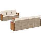  8-dijelni set vrtnih sofa od poliratana s jastucima bež | shoptok.hr