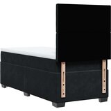 vidaXL Box spring postelja z vzmetnico črna 80x200 cm žamet Cene
