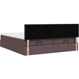 vidaXL Okvir kreveta s madracima tamnosmeđi 200x200cm tkanine | shoptok.hr