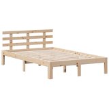  Krevet s regalom za knjige bez madraca 135x190 cm od borovine | shoptok.hr