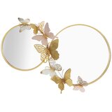 Mauro Ferretti Zidno ogledalo Double Farfalle Pink | shoptok.hr