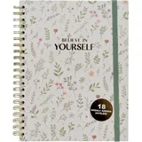 Datumirana agenda - Weekly, 18 month, Dateless, Greenery, spirala