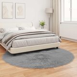  Tepih od umjetne ovčje kože TAFALLA Siva Ø 160 cm Poliester | shoptok.hr