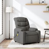 vidaXL masažni naslanjač temno sivo blago | Shoptok.si