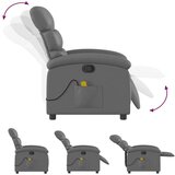 Masažni naslanjač sivo umetno usnje, (20922665) | Shoptok.si