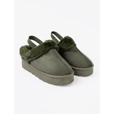 Shelvt Dark green boots a'la snow boots with fur | Shoptok.si