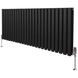 Monster ovalni stebrični radiator in ventili - 600 mm x 1440 mm – črn, (21569898) Cene