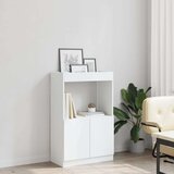 vidaXL Visoka omara bela 63x33x100 cm inženirski les | Shoptok.si