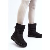 Boto Women's Velcro Fastened Insulated Snow Boots Black Jawora | Shoptok.si