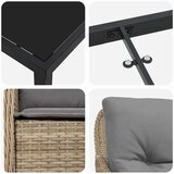  Vrtni set za objed 5 kom. Bež poliratan | shoptok.hr
