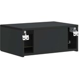  Stenski nočni omarici s predalom 2 pcs Črna 49 x 34,5 x 20 cm, (5000209737) | Shoptok.si