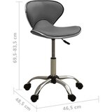  Salonski stolac od umjetne kože sivi | shoptok.hr