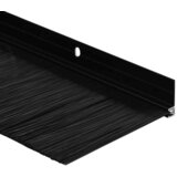  Držač četke za vrata 6 kom. Crna 100 cm Aluminijski legura | shoptok.hr