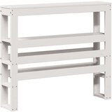  Posteljni okvir z vzglavjem bel 75x190 cm trdna borovina, (21311146) | Shoptok.si