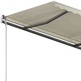  Automatska tenda na uvlačenje sa stupovima 3 5 x 2 5 m krem | shoptok.hr