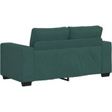  Dvodijelni set sofa s jastucima, tamnozelena tkanina | shoptok.hr