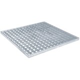  Rešetka Srebrna 50 x 50 x 2 cm Vruće pocinčani čelik | shoptok.hr