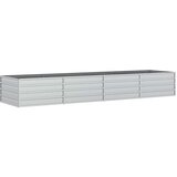  Povišena vrtna gredica 320 x 80 x 45 cm pocinčani čelik srebrna | shoptok.hr