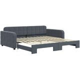  Dnevni krevet na razvlačenje bez madraca tamnosivi 100 x 200 cm | shoptok.hr